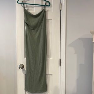 Sage green maxi dress from hello molly